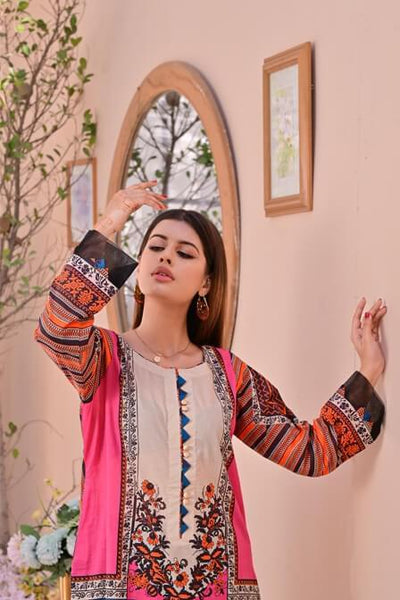 Stylish Lawn Printed Shirt Designs for girls