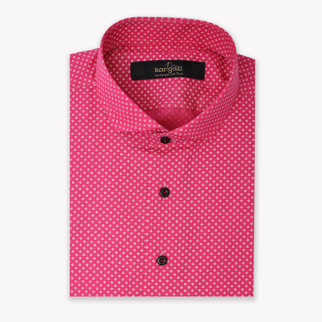 Versatile Pink Casual Men’s Shirt