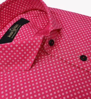 Versatile Pink Casual Men’s Shirt