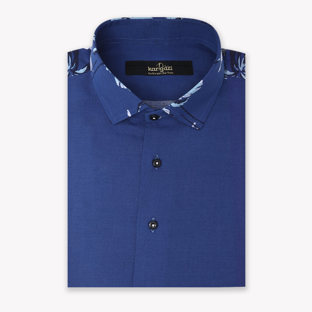 Classic Blue - Men's Casual Shirt