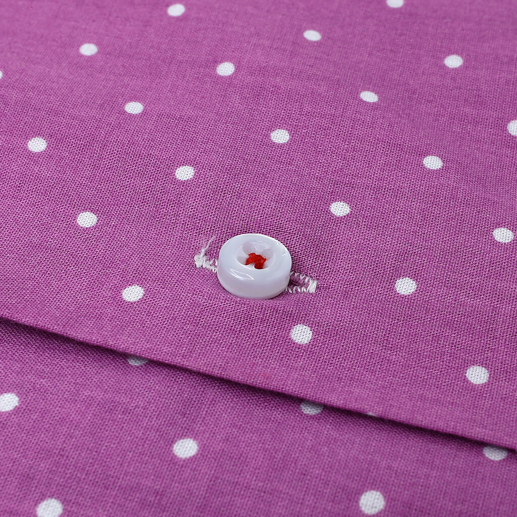 Magenta Shirt with White Micro Dots