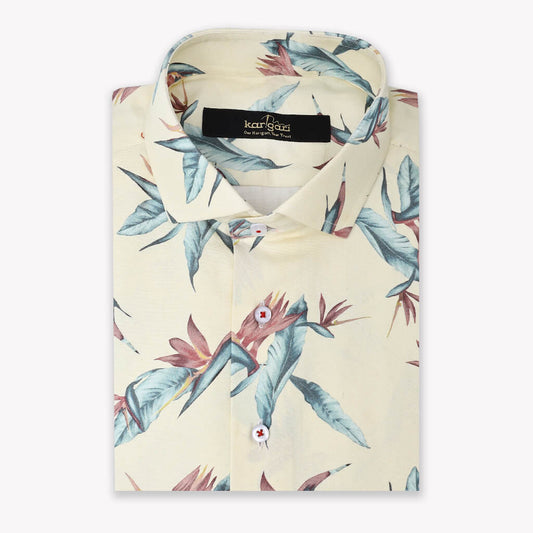 Digital Bloom - Printed Shirt For Men