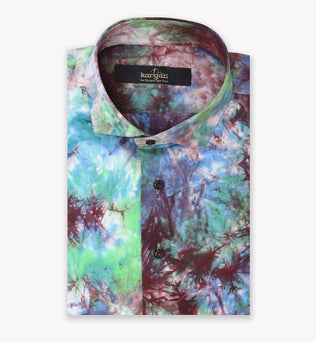 Classic Tie & Dye Prismatic Casual Shirt