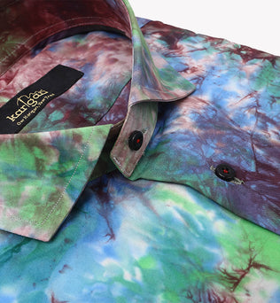 Classic Tie & Dye Prismatic Casual Shirt