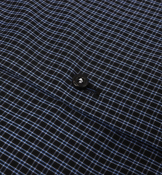 Black Shirt with Micro Blue