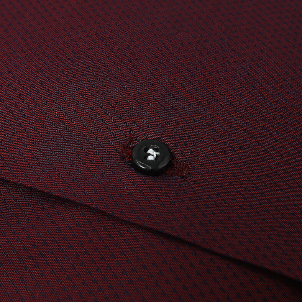 Maroon Shirt with Micro Dots