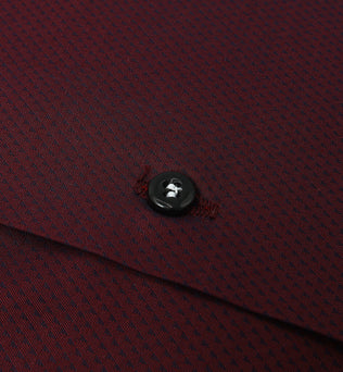 Maroon Shirt with Micro Dots