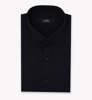 Plain Black Shirt for Formal Wear