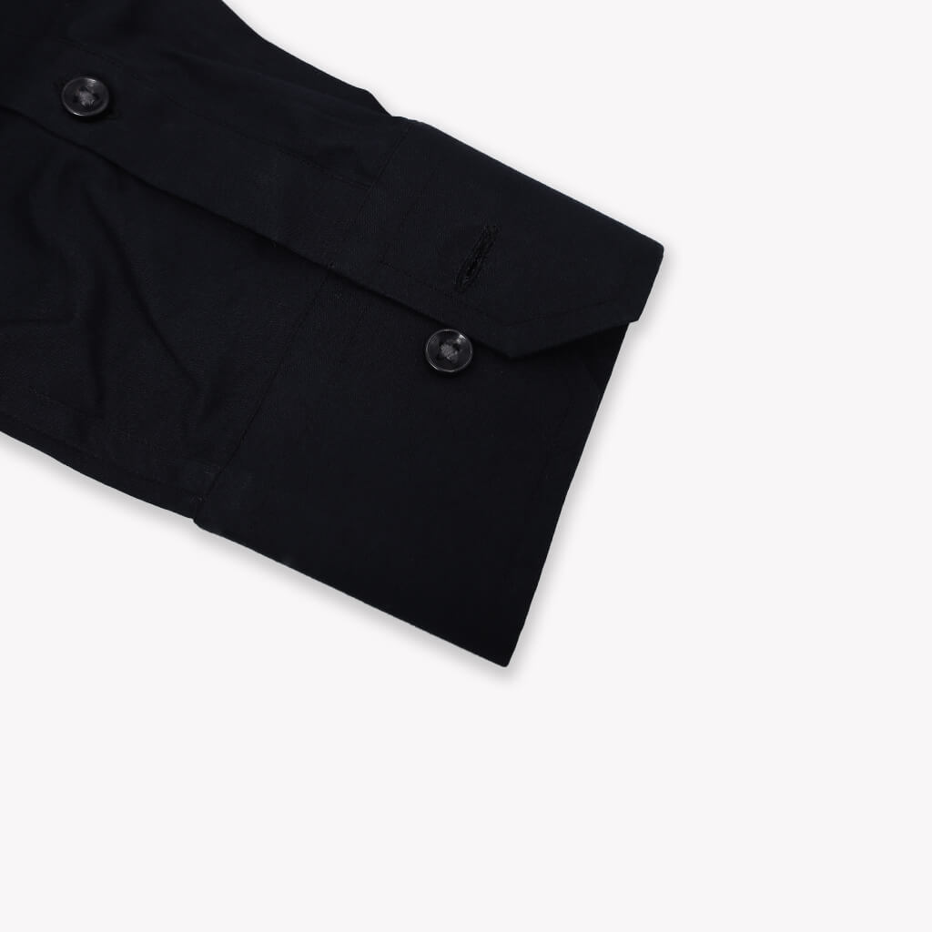 Plain Black Shirt for Formal Wear