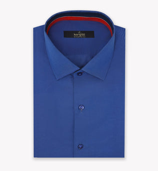 Formal Wear Plain Light Navy Blue Shirt