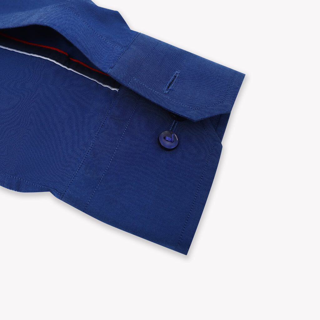 Formal Wear Plain Light Navy Blue Shirt