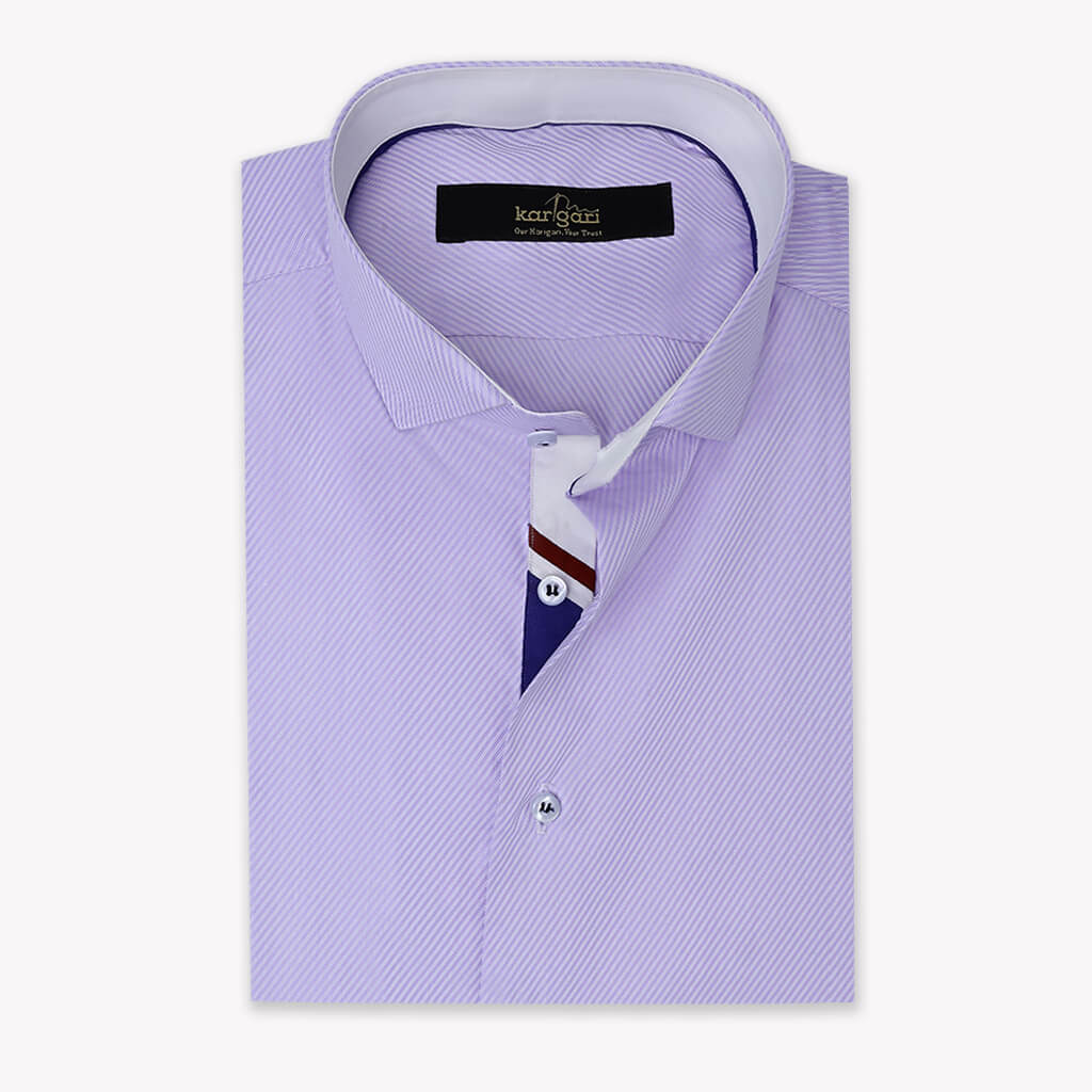 Plain Wisteria Purple Shirt