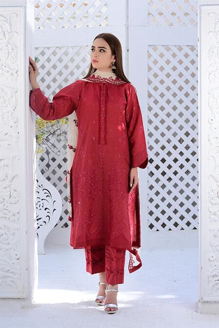 Pakistani lawn suits outlet with chiffon dupatta