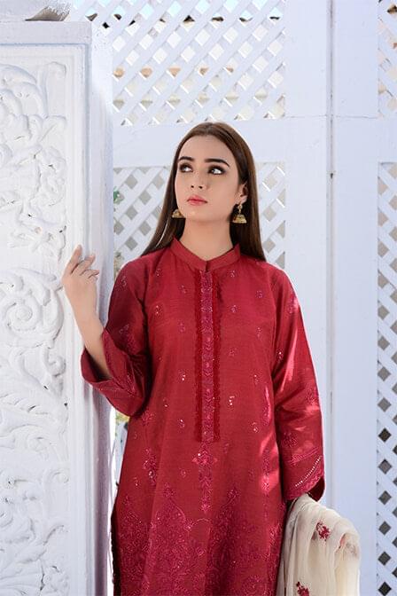 Masuri Lawn Suit With Chiffon Dupatta - AAHANG