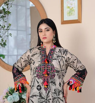 Digital Printed Lawn Shirt With Trouser - AATISH