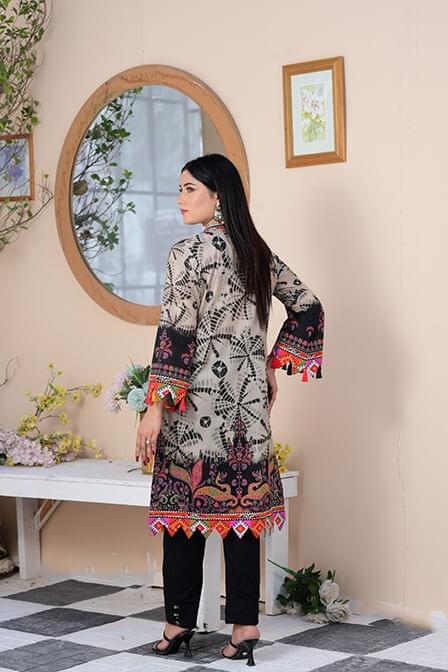Digital Printed Lawn Shirt With Trouser - AATISH