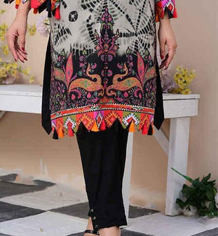 Digital Printed Lawn Shirt With Trouser - AATISH