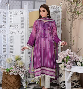 Fully Printed Readymade 3 Piece Suit   - AATISH