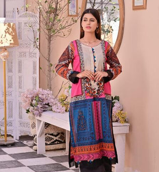 Fully Printed Premium Lawn Dress - AAHANG