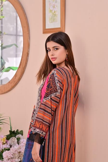 Fully Printed Premium Lawn Dress - AAHANG