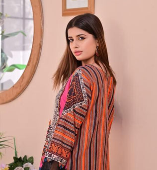 Fully Printed Premium Lawn Dress - AAHANG