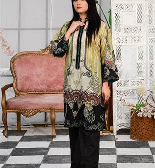 Ready To Wear Printed Lawn Shirt With Cotton Pajama- AATISH