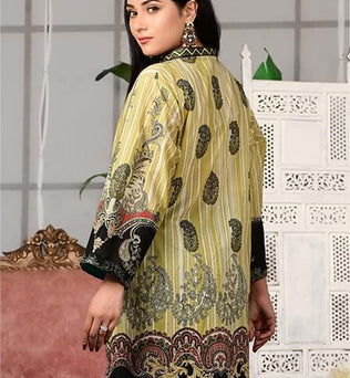 Ready To Wear Printed Lawn Shirt With Cotton Pajama- AATISH