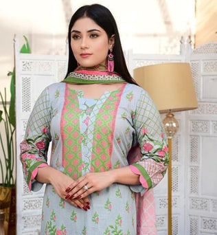 Readymade Three Piece Lawn Suit - AAHANG