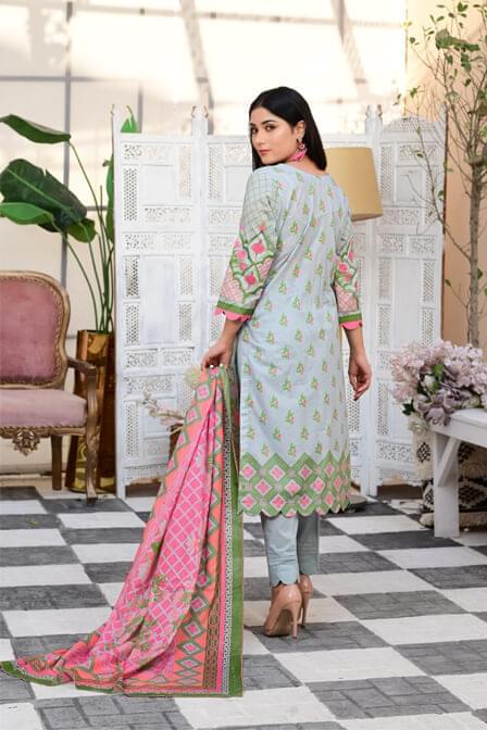 Readymade Three Piece Lawn Suit - AAHANG