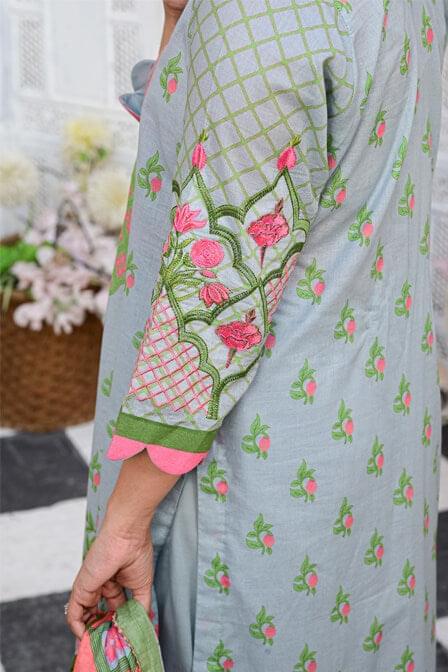 Readymade Three Piece Lawn Suit - AAHANG