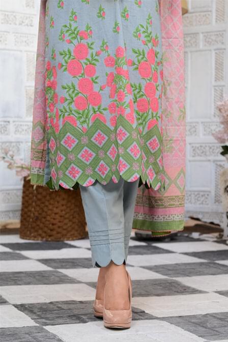Readymade Three Piece Lawn Suit - AAHANG